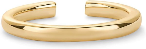18K Gold Plated Adjustable Toe Rings for Women | Trendy Criss-Cross and Classic Band Toe Ring - Image 4